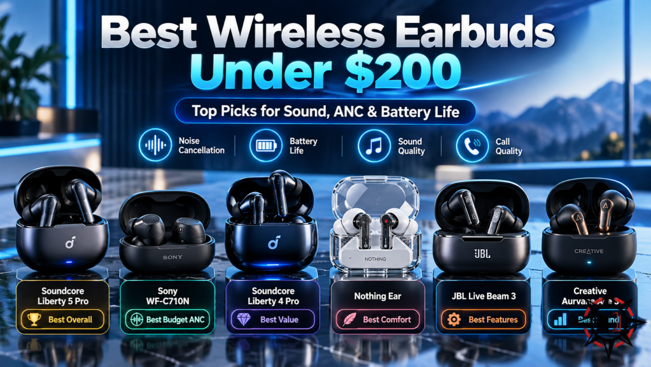 Best Wireless Earbuds Under 200 Dollars