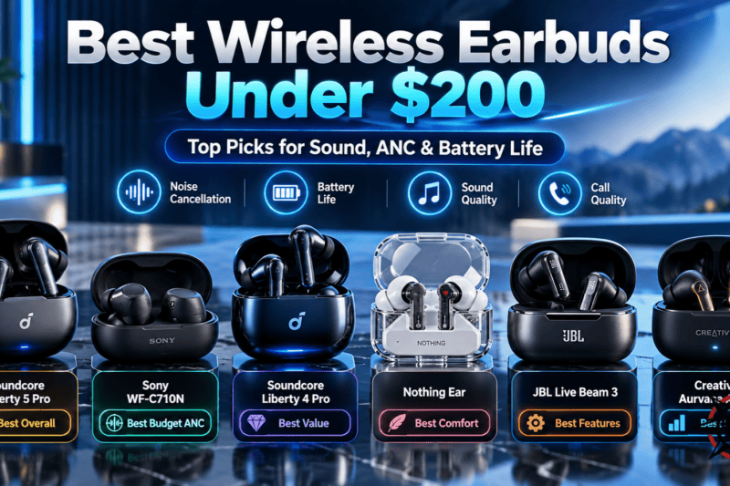 Best Wireless Earbuds Under 200 Dollars in 2026: Top Picks for Sound, Noise Cancellation, Calls, and Value