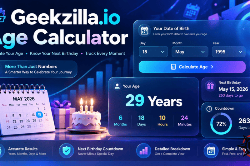 Geekzilla.io Age Calculator
